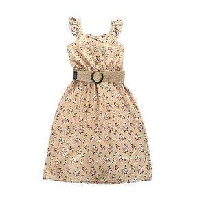 Girls size 8 Floral Kids Dress with Belt